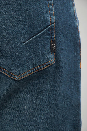 Jeans da uomo SIviglia a cinque tasche con toppe