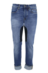 Jeans da uomo Siviglia con toppe in alcantara e cinque tasche