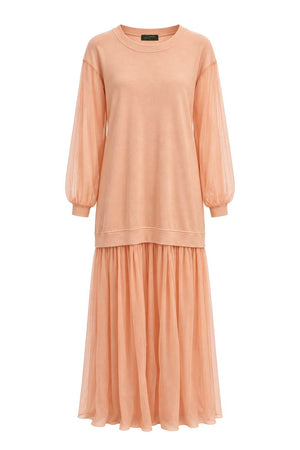 So allure Abito Donna con inserto in tulle