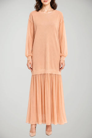 So allure Abito Donna con inserto in tulle