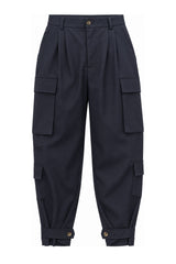 Solotre Pantaloni Donna cargo con pences