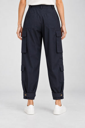 Solotre Pantaloni Donna cargo con pences