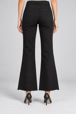 Solotre Pantaloni Donna Cinque Tasche a Zampa in Cotone