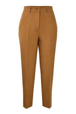 Solotre Pantaloni Donna Vita Alta in Crepe
