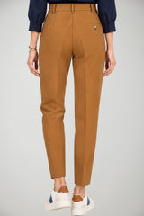 Solotre Pantaloni Donna Vita Alta in Crepe