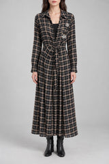 Souvenir Abito Donna lungo fantasia check