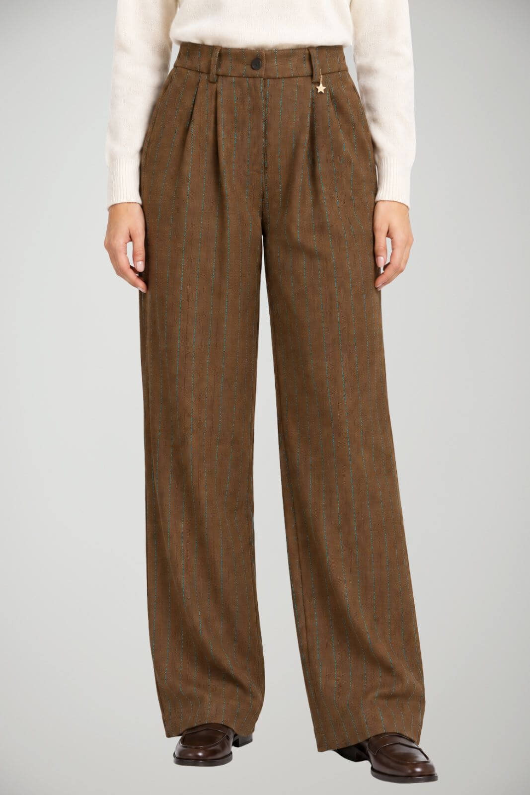 Souvenir Pantaloni Donna rigato con pences
