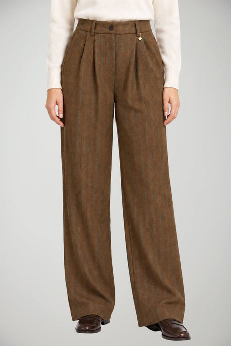 Souvenir Pantaloni Donna rigato con pences