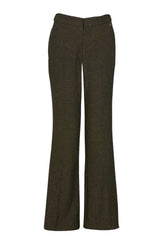 Pantaloni donna flare in fantasia sale e pepe fronte