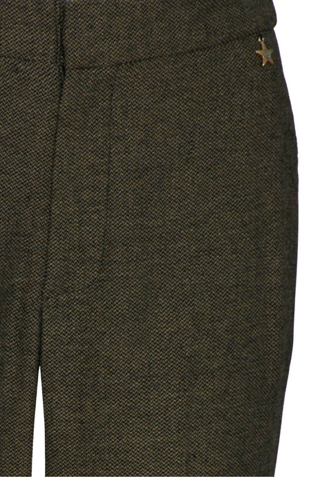 Pantaloni donna flare in fantasia sale e pepe dettaglio