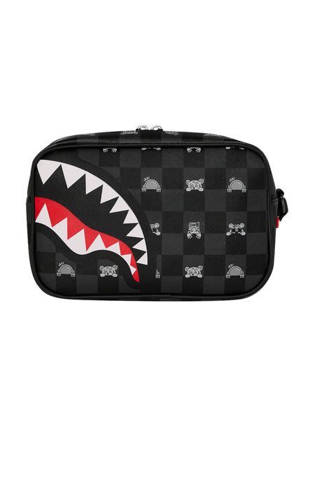 Sprayground Beauty Case Gray Peeking Check