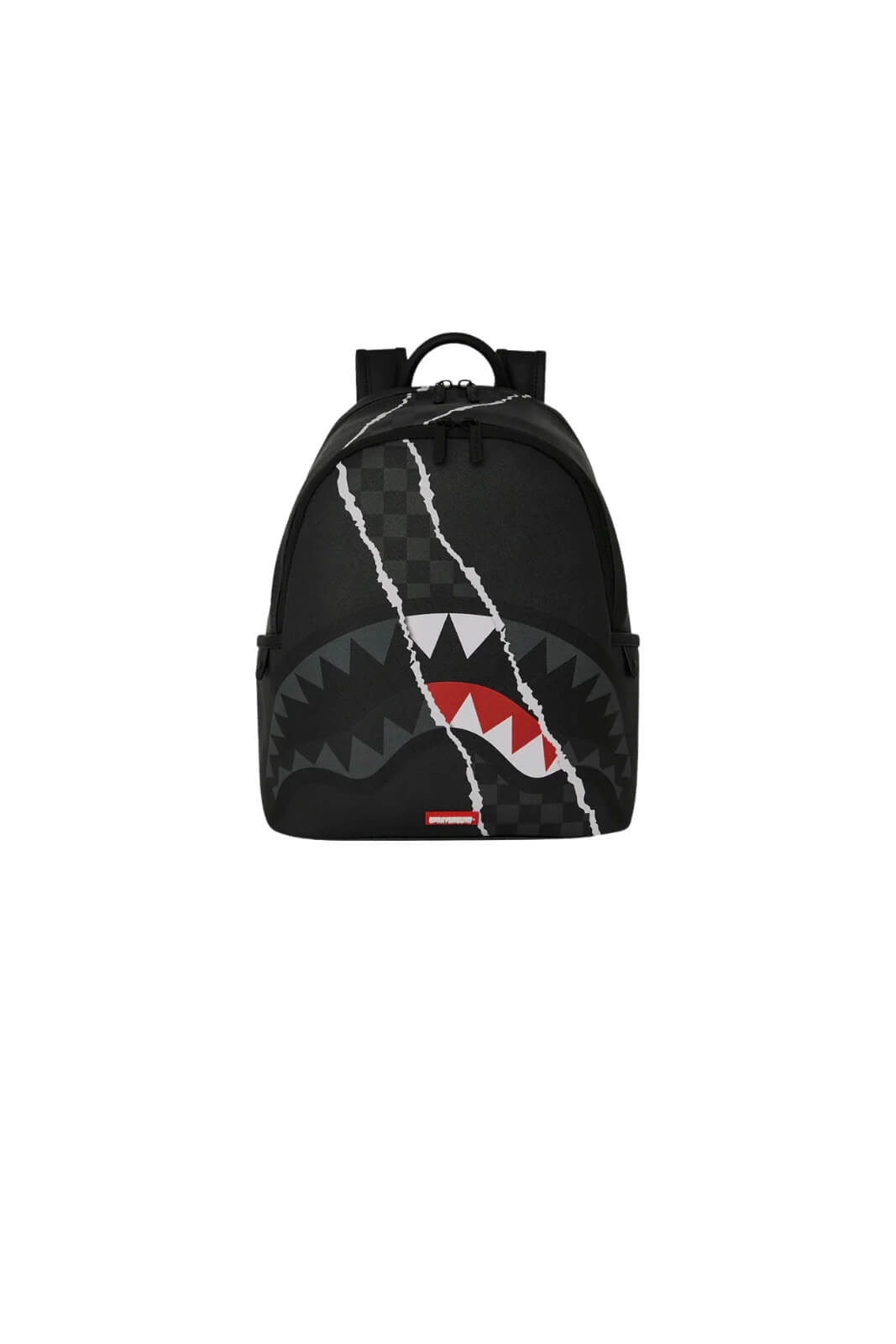 Sprayground Mini Zaino Center Rip Revealing Gray Check