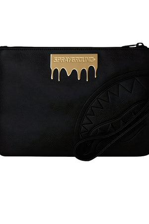 Sprayground Pochette Gold Bricks Luxe Crossover Clutch