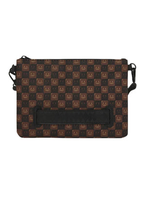 Sprayground Pochette Shark Brown Check