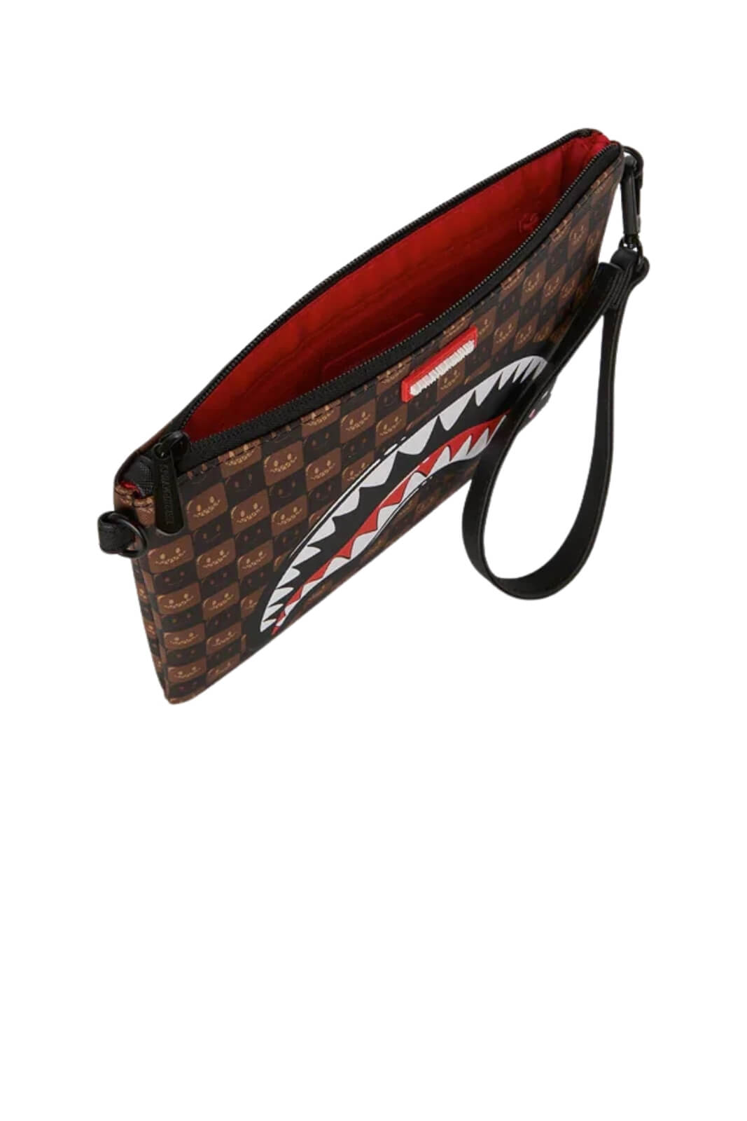 Sprayground Pochette Shark Brown Check