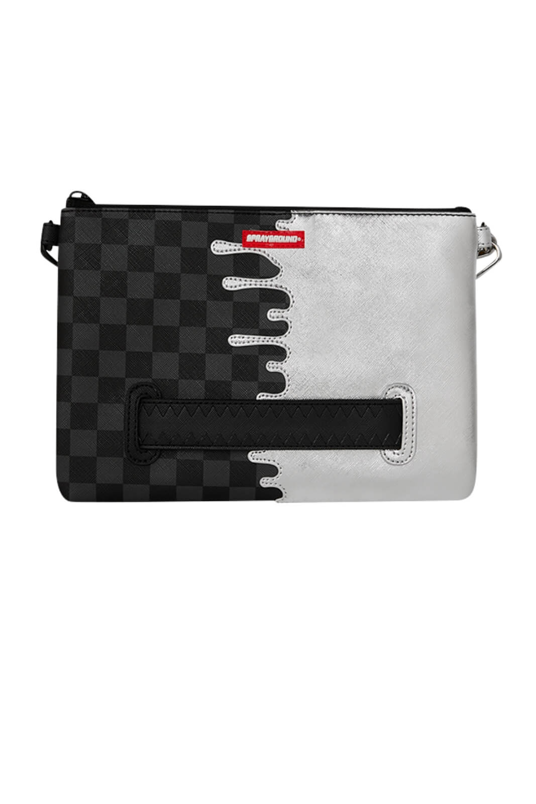 Sprayground Pochette Silver Side Drip Crossover Clutch