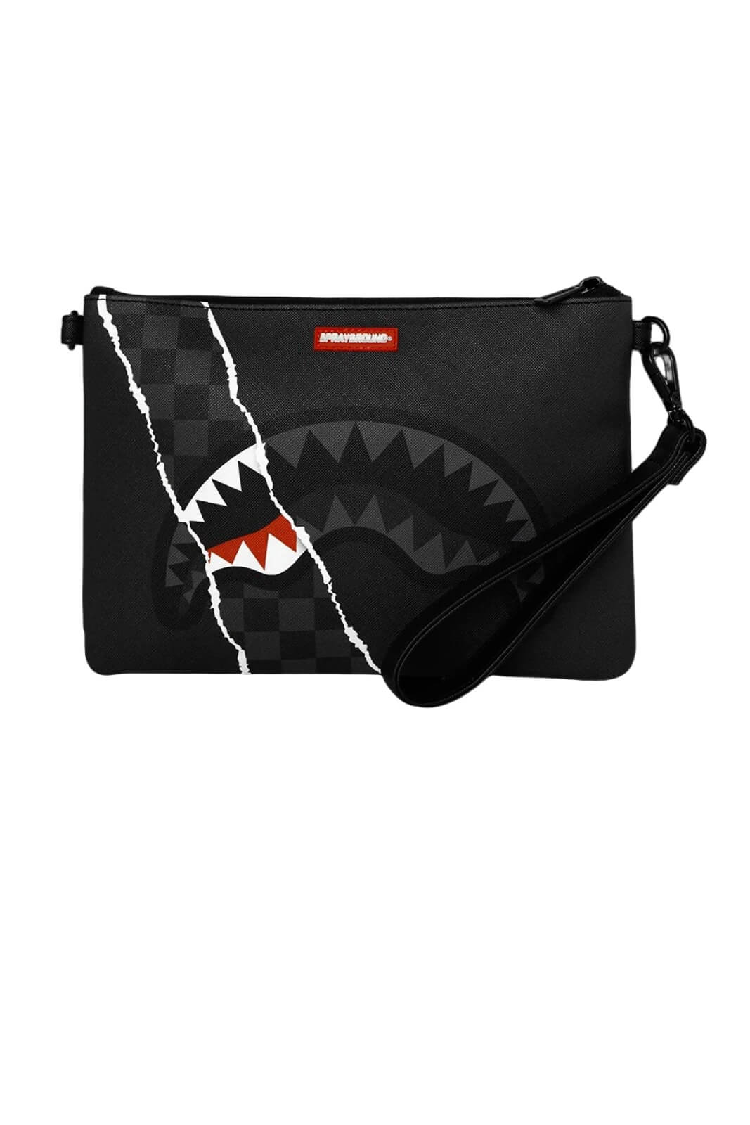 Sprayground Pochette Revealing Gray Check