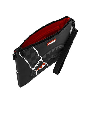 Sprayground Pochette Revealing Gray Check