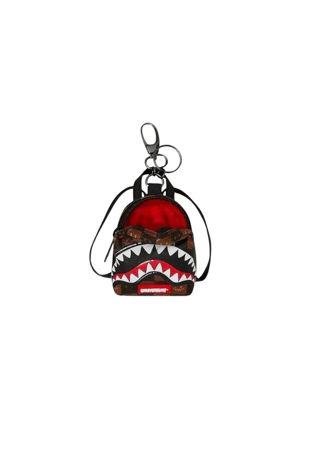 Sprayground Portachiavi Bubble Brown Check Keychain