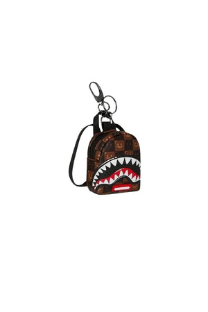 Sprayground Portachiavi Bubble Brown Check Keychain