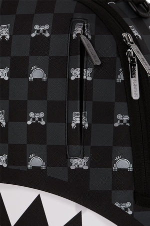 Sprayground Zaino Gray Peeking Check Backpack