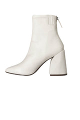 Stivali da donna Steve Madden in pelle con tacco e zip posteriore