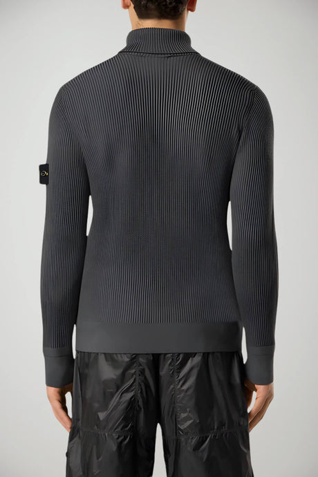 Jersey de cuello alto para hombre de Stone Island, de lana RWS con canalé completo