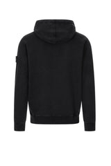 Felpa da uomo Stone Island con zip e cappuccio retro