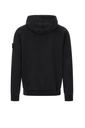 Felpa da uomo Stone Island con zip e cappuccio retro