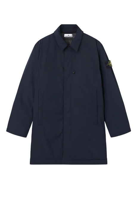 Giaccone da uomo Stone Island in tessuto tecnico fronte