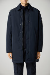 Giaccone da uomo Stone Island in tessuto tecnico fronte 1