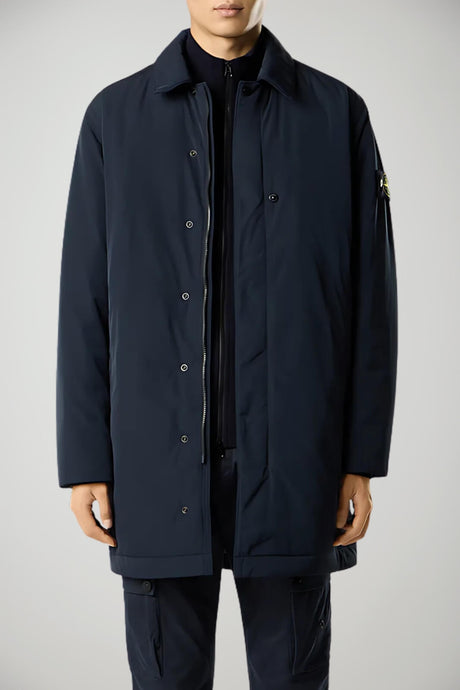 Giaccone da uomo Stone Island in tessuto tecnico fronte 1