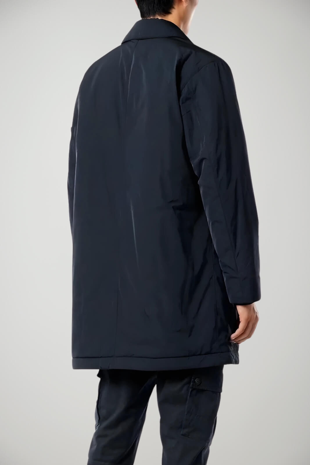 Giaccone da uomo Stone Island in tessuto tecnico retro