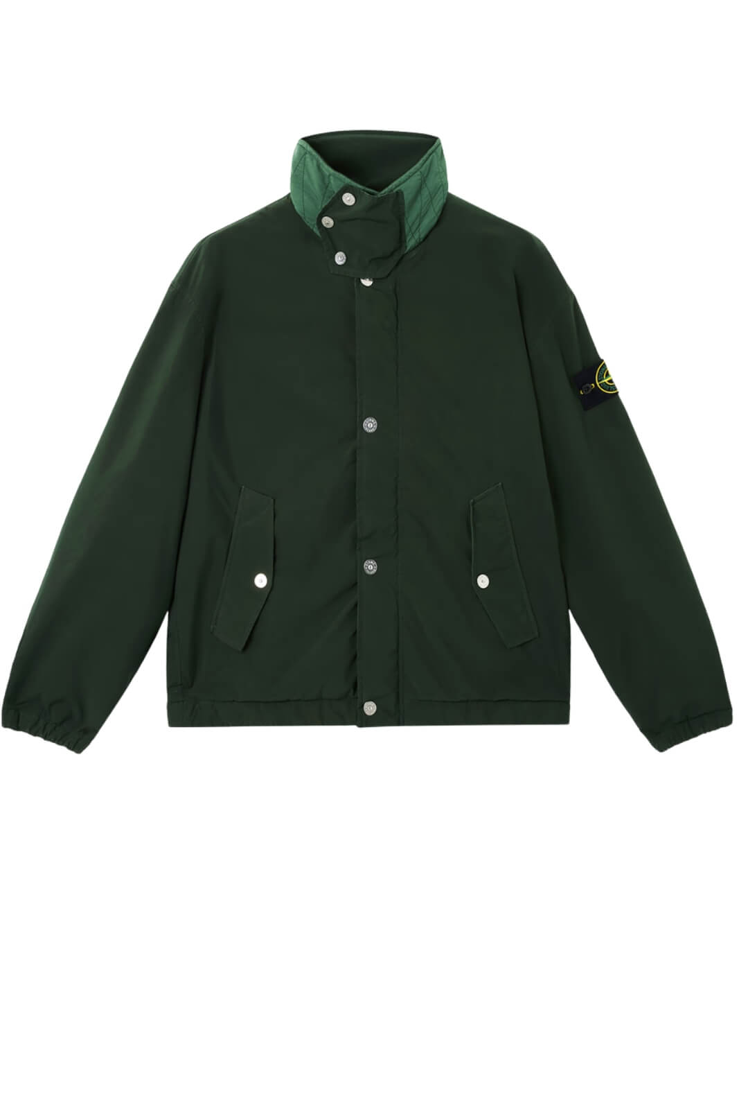 Giubbino uomo Stone Island con  collo alto e tasche a patta fronte