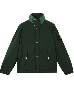 Giubbino uomo Stone Island con  collo alto e tasche a patta fronte