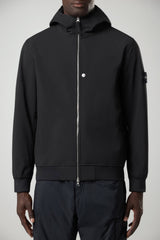 Giubbino da uomo Stone Island in Soft Shell con cappuccio fronte 1