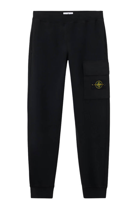 Pantaloni in felpa da uomo Stone Island con coulisse e logo patch fronte