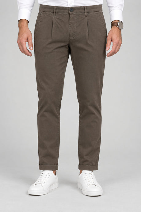 Sun 68 Pantaloni Uomo in micropattern con pences