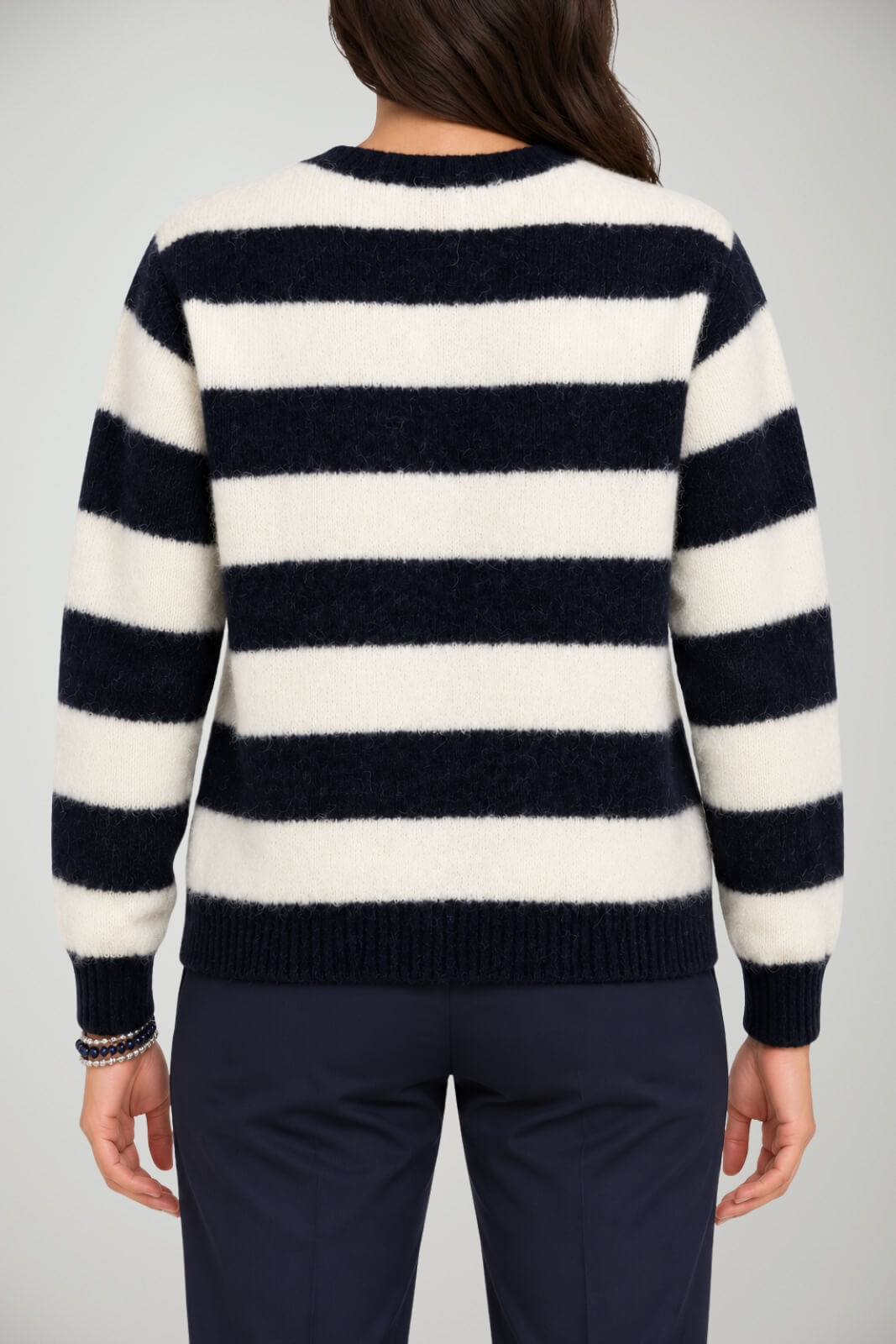 Sun68 Cardigan Donna a righe in misto lana