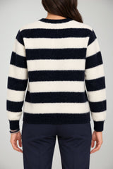 Sun68 Cardigan Donna a righe in misto lana