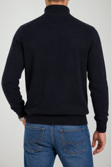 Sun68 Cardigan Uomo Zipper in Misto Lana Merino e Cashmere