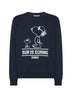 Sun68 Felpa Uomo in Misto Cotone Peanuts On Chest