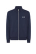 Sun68 Felpa Uomo con Zip in Misto Cotone