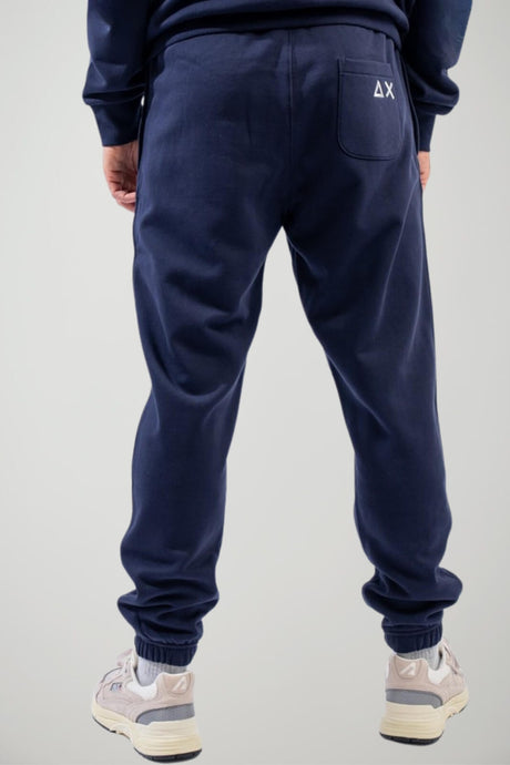 Sun68 Jogger Uomo con Coulisse Elastica in Misto Cotone