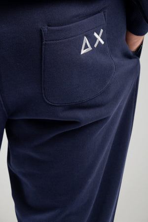 Sun68 Jogger Uomo con Coulisse Elastica in Misto Cotone