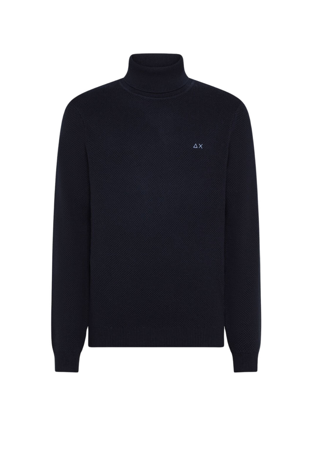 Sun68 Maglia Uomo Dolcevita Punto Riso in Misto Lana Merino e Cotone