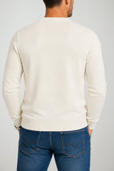 Sun68 Maglia Uomo Girocollo in Misto Lana Merino e Cotone