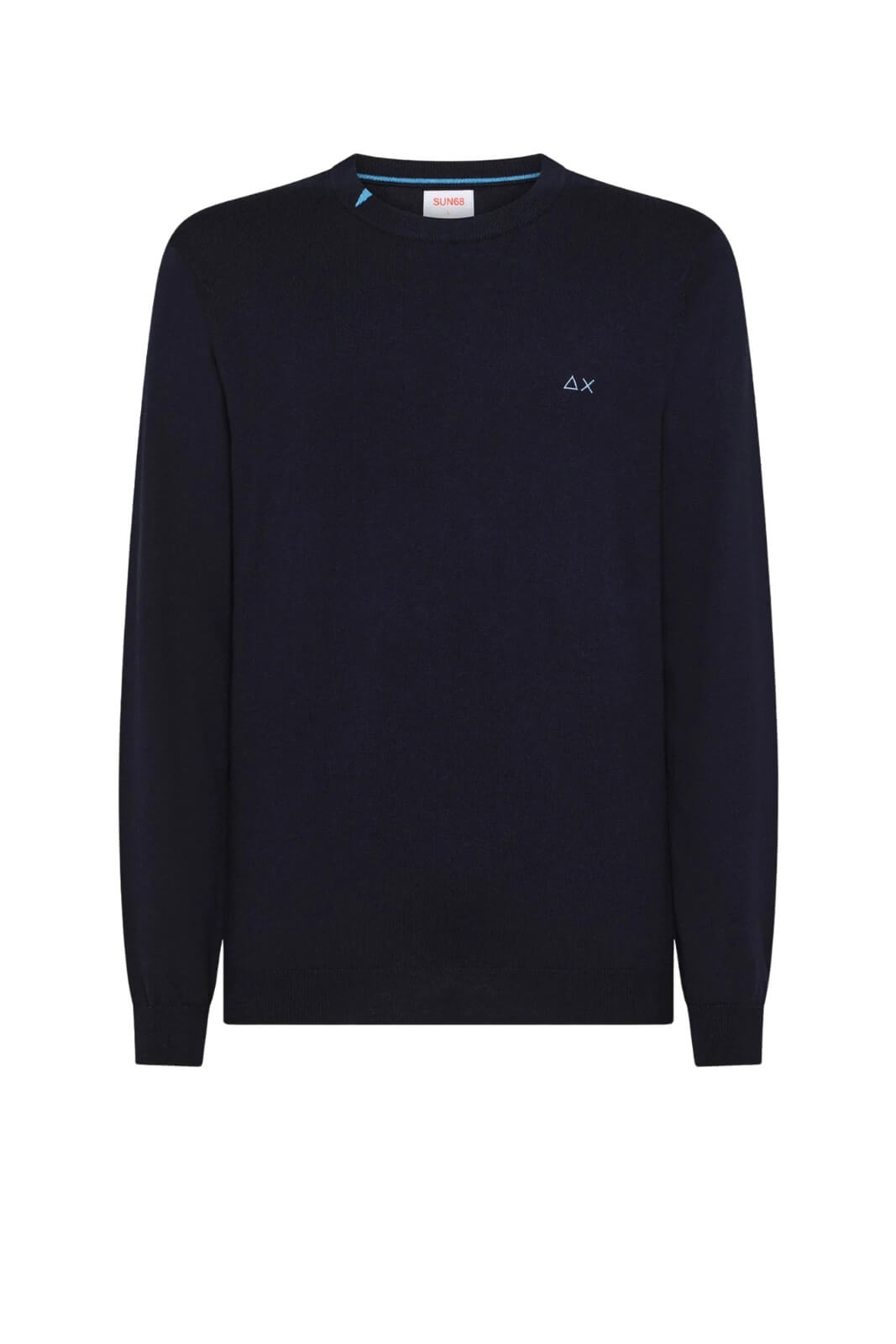 Sun68 Maglia Uomo Girocollo in Misto Lana Merino e Cotone