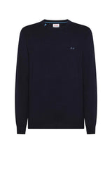 Sun68 Maglia Uomo Girocollo in Misto Lana Merino e Cotone