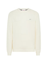 Sun68 Maglia Uomo Punto Riso in Misto Lana Merino e Cotone